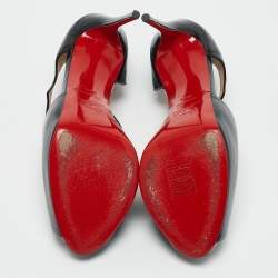 مملوكة مسبقًا Christian Louboutin Black Patent Leather Catchy Pumps Size 38.5