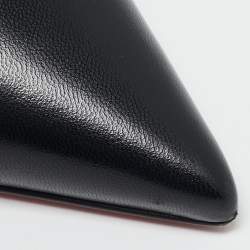 مملوكة مسبقًا Christian Louboutin Black Leather Maravilla T Strap Pumps Size 37