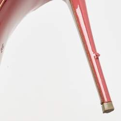 Christian Louboutin Pink Patent Leather Pigalle Follies Pumps Size 38