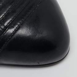 Christian Louboutin Black Patent Leather En passant Ankle Strap Sandals Size 39