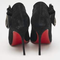 Christian Louboutin Black Suede Mrs Baba Booties Size 39
