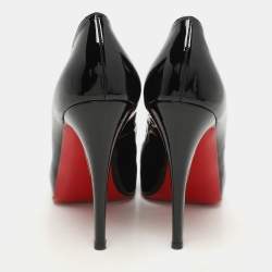 Christian Louboutin Black Patent Leather New Prive Pumps Size 38