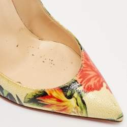 Christian Louboutin Multicolor Leather Follies Pumps Size 38.5