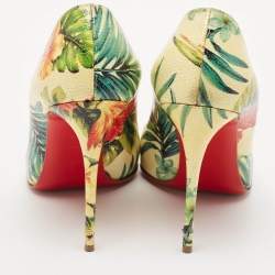 Christian Louboutin Multicolor Leather Follies Pumps Size 38.5