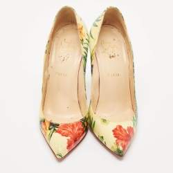 Christian Louboutin Multicolor Leather Follies Pumps Size 38.5