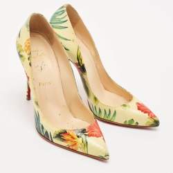 Christian Louboutin Multicolor Leather Follies Pumps Size 38.5