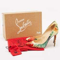 Christian Louboutin Multicolor Leather Follies Pumps Size 38.5