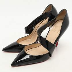 Christian Louboutin Black Patent Leather Ograde Pumps Size 39