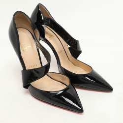 Christian Louboutin Black Patent Leather Ograde Pumps Size 39