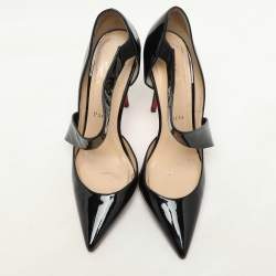 Christian Louboutin Black Patent Leather Ograde Pumps Size 39