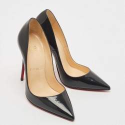 Pre Owned Christian Louboutin Navy Blue Patent Leather So Kate Pumps Size 36