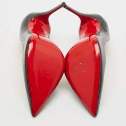 Pre Owned Christian Louboutin Navy Blue Patent Leather So Kate Pumps Size 36