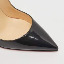 Pre Owned Christian Louboutin Navy Blue Patent Leather So Kate Pumps Size 36