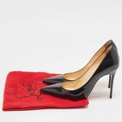 مملوكة مسبقًا Christian Louboutin Black Patent Leather Pigalle Pumps Size 36
