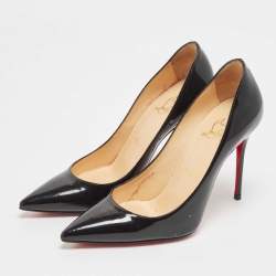مملوكة مسبقًا Christian Louboutin Black Patent Leather Pigalle Pumps Size 36