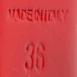 Pre Owned Christian Louboutin Black Suede Embroidered Patch Collegissima Mid Calf Boots Size 36