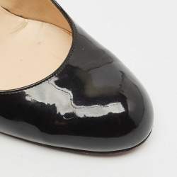 Christian Louboutin Black Patent Leather Simple Pumps Size 39.5
