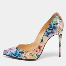 Christian Louboutin Multicolor Leather Pigalle Follies Pumps Size 38.5