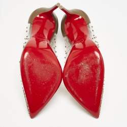 Christian Louboutin Transparent PVC and Leather Degrastrass Pumps Size 40
