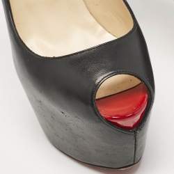 Christian Louboutin Black Leather Highness Pumps Size 39.5