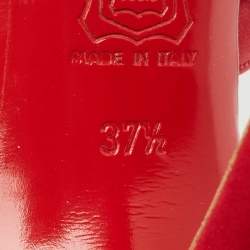 Christian Louboutin Red Satin Drapinight Pumps Size 37.5