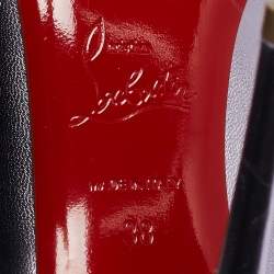 Christian Louboutin Metallic Purple Leather Kate Pumps Size 38