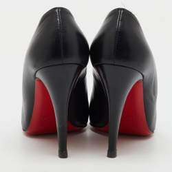 Christian Louboutin Black Leather Ron Ron Pumps Size 37