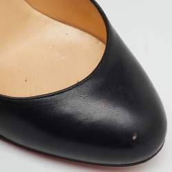 Christian Louboutin Black Leather Ron Ron Pumps Size 37