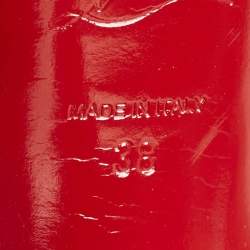 Pre Owned Christian Louboutin Blue Satin Palais Royal Platform Pumps Size 38