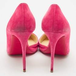 Christian Louboutin Pink Suede Iriza D'orsay Pumps Size 38
