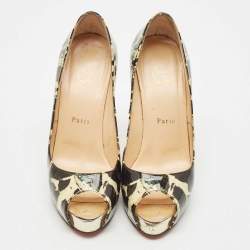 Christian Louboutin Black Carrara Specchio Patent Leather New Very Prive Pumps Size 39
