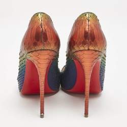 Christian Louboutin Multicolor Python So Kate Pumps Size 38