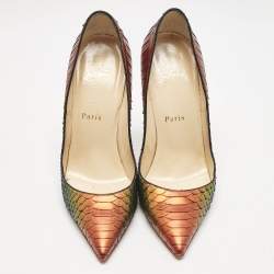 Christian Louboutin Multicolor Python So Kate Pumps Size 38