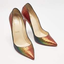Christian Louboutin Multicolor Python So Kate Pumps Size 38