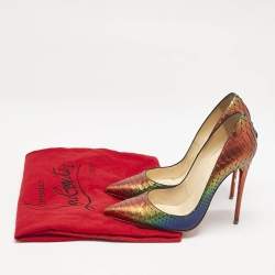 Christian Louboutin Multicolor Python So Kate Pumps Size 38