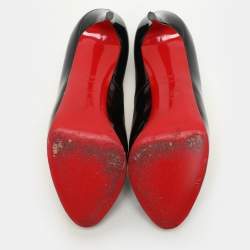 Christian Louboutin Black Patent Leather New Prive Pumps Size 38.5