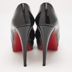 Pre Owned Christian Louboutin Black Patent Leather Altadama Pumps Size 40.5