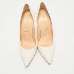 Christian Louboutin Off White Leather So Kate Pumps Size 39