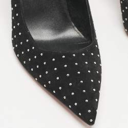 Christian Louboutin Black Suede Pigalle Follies Pumps Size 39.5