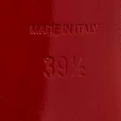 مملوكة مسبقًا حذاء كعب عالي كريستيان لوبوتان بيجالي لوبي إن ذا سكاي قماش جاكار أسود مقاس 39.5