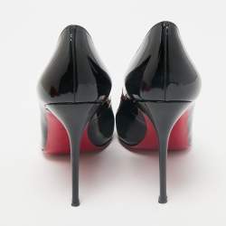 Christian Louboutin Black Patent Leather Pigalle Pumps Size 39