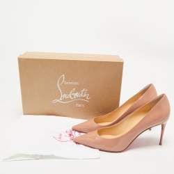 Christian Louboutin Beige Patent Leather Kate Pumps Size 41