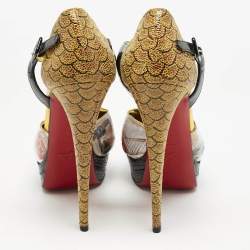 Christian Louboutin Multicolor PVC No. 299 Trash Platform Pumps Size 39.5