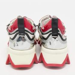 Christian Louboutin Tri-Color Leather and Net Sharkina Sneakers Size 36