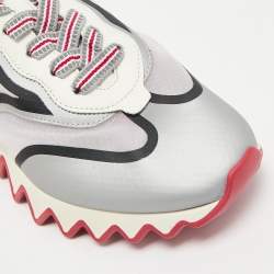 Christian Louboutin Tri-Color Leather and Net Sharkina Sneakers Size 36