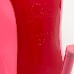 مملوكة مسبقًا Christian Louboutin Pink Patent Leather Hot Chick Pumps Size 37