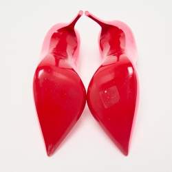 مملوكة مسبقًا Christian Louboutin Pink Patent Leather Hot Chick Pumps Size 37