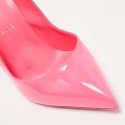 مملوكة مسبقًا Christian Louboutin Pink Patent Leather Hot Chick Pumps Size 37