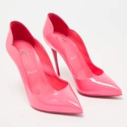 مملوكة مسبقًا Christian Louboutin Pink Patent Leather Hot Chick Pumps Size 37