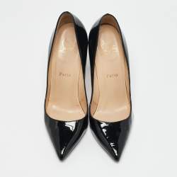 Christian Louboutin Black Patent Leather Pigalle Pumps Size 38